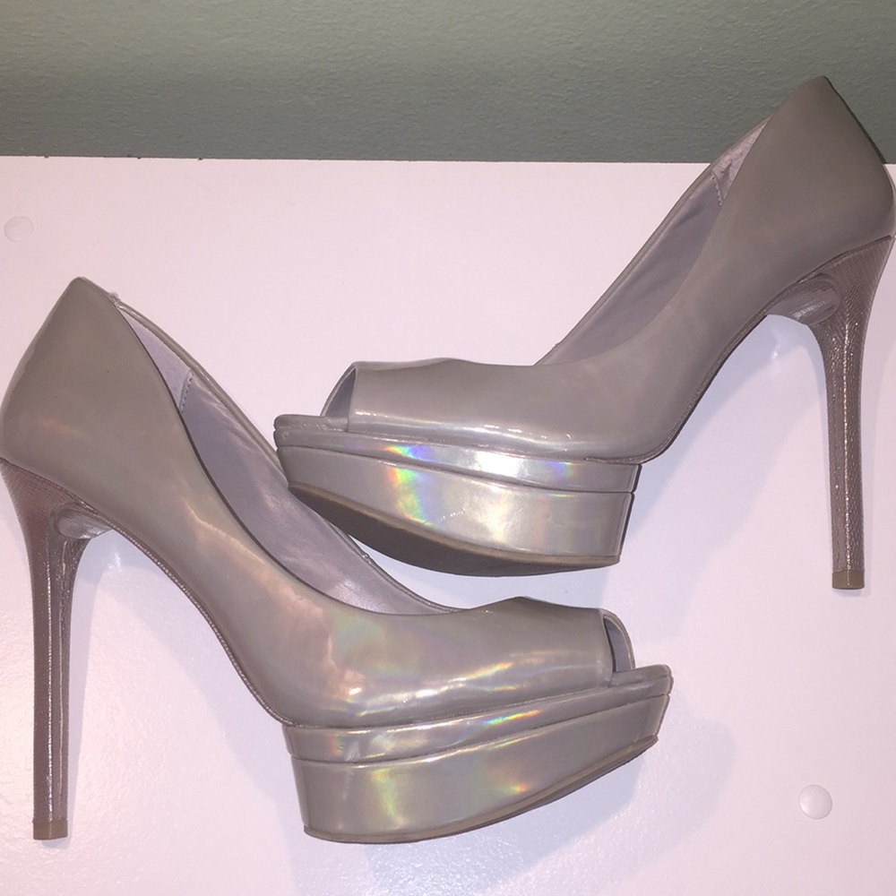 Jennifer Lopez Holographic Heels Size 9